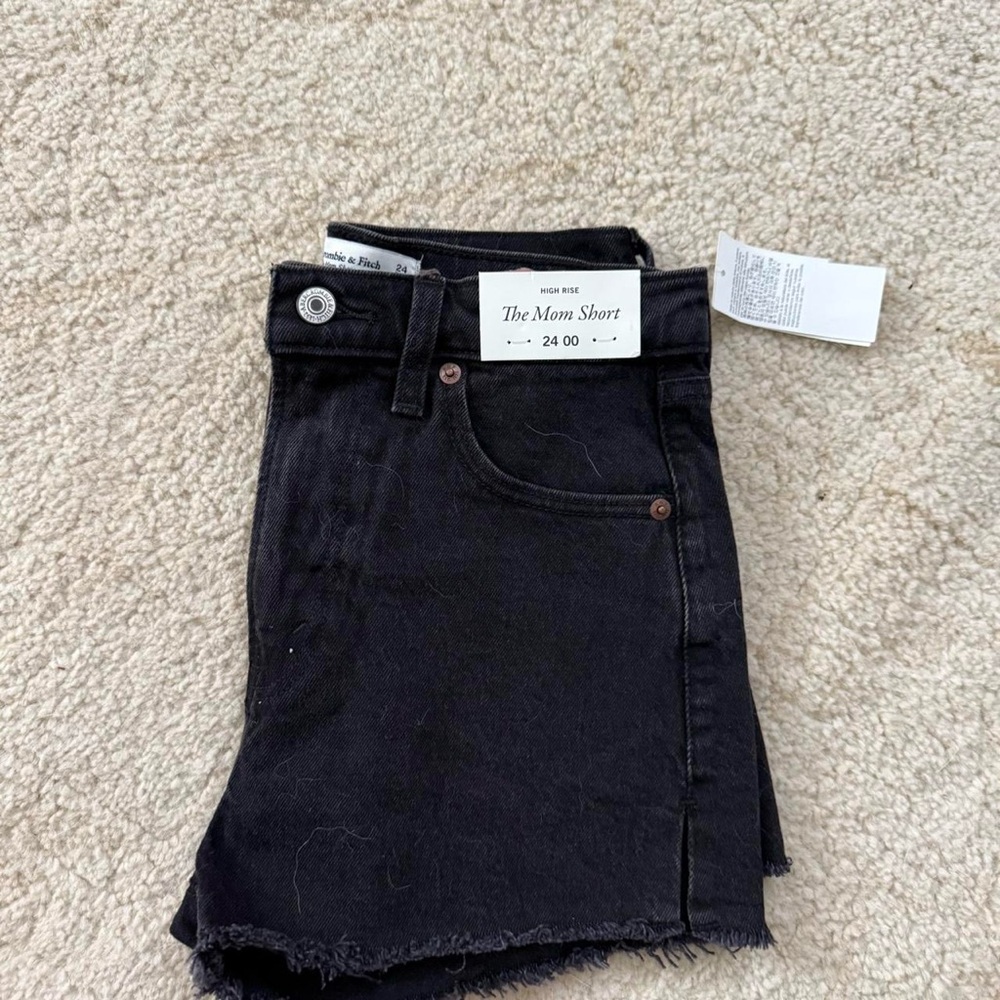 Abercrombie & Fitch High Rise Black Shorts